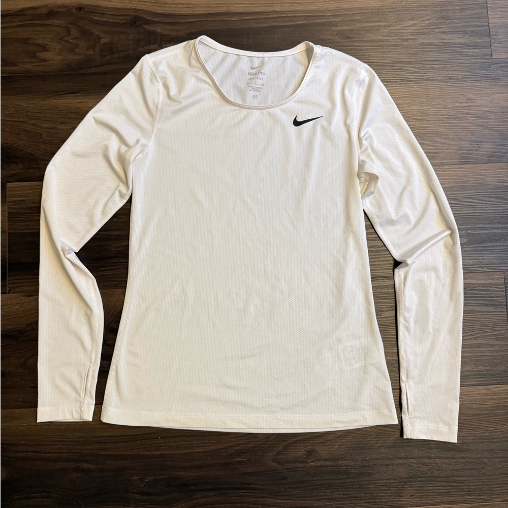 Nike Women's Cream Long Sleeve Tee